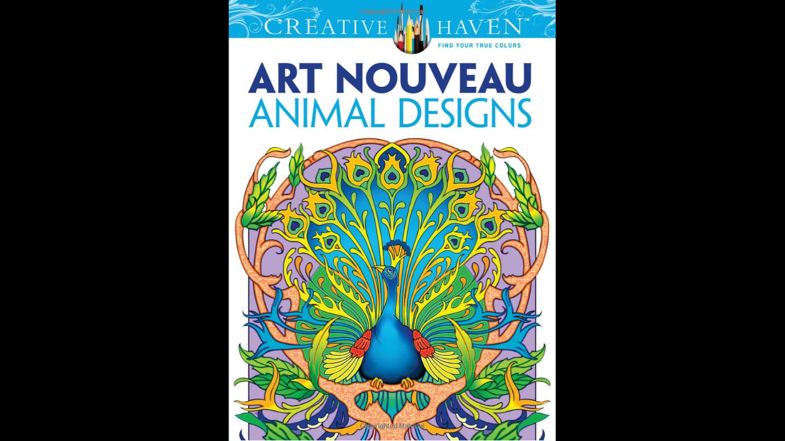 Design-minded grownups can find many fine-art and design-themed coloring books to satisfy their inner creative.<a href="http://www.amazon.com/Creative-Nouveau-Animal-Designs-Coloring/dp/0486493105/ref=sr_1_1?s=books&ie=UTF8&qid=1429573309&sr=1-1&keywords=%22Dover+Creative+Haven+Art+Nouveau+Animal+Designs+Coloring+Book" target="_blank" target="_blank"> "Dover Creative Haven Art Nouveau Animal Designs Coloring Book</a>" by Marty Noble and Creative Haven is one title.