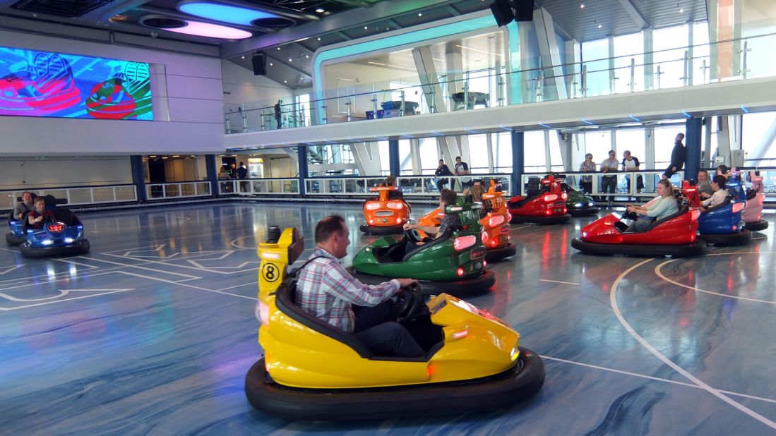 Anthem's "SeaPlex" sports and entertainments center offers bumper cars, roller skating, arcade games, Xboxes and ping pong.