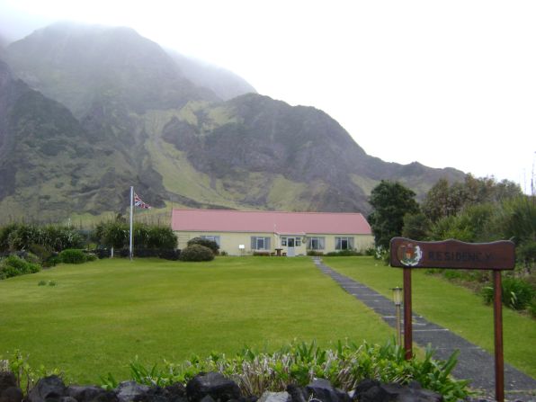 The seat of government in Tristan Da Cunha is hardly the White House -- but it could legitimately claim to have a better view.
