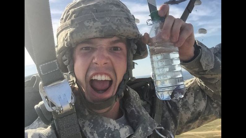 Army Spc. Matthew Tattersall takes a selfie with his new pet fish as he makes his last jump from a plane before the end of his enlistment. Both of them landed safely. The photo went viral on social media this past week, but Tattersall could face punishment from his chain of command. The paratrooper <a href="http://www.armytimes.com/story/military/2015/04/16/jumping-paratrooper-fish-selfie/25889155/" target="_blank" target="_blank">told the Army Times</a> that although conditions were perfect and he took precautions, "when it's all said and done, it wasn't all that safe or professional for me to have done that." 