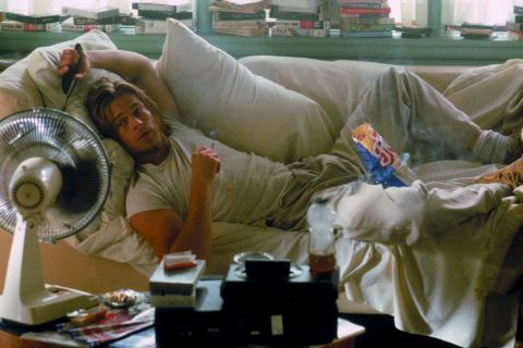 In the 1993 movie "True Romance," then 30-year-old actor Brad Pitt leaves an enduring impression as a cannabis user, Floyd, who can't seem to get off the couch.
