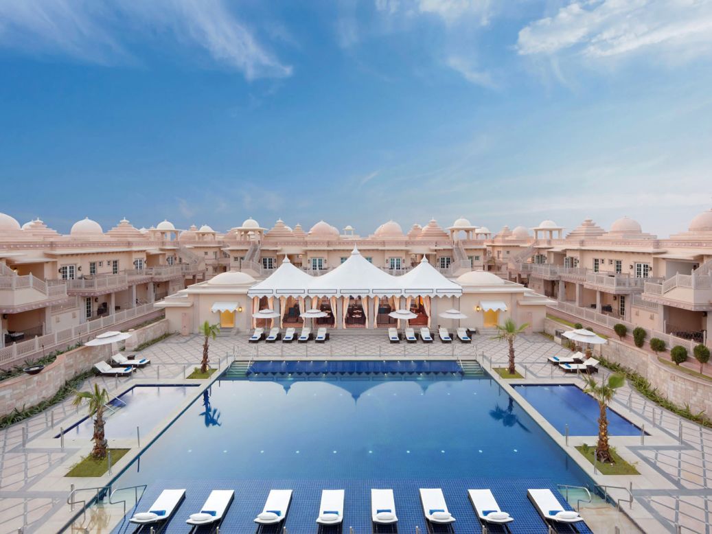 An Over-the-Top Luxury category winner, India's Grand Bharat is handy for the tourist attractions of Agra and Jaipur. It features 100 rooms and four "monumental" villas.
