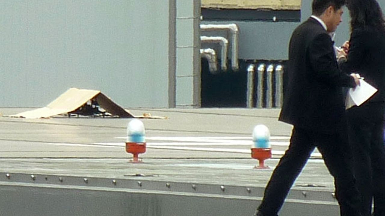 Prime Minister Shinzo Abe was in Indonesia at a conference when the drone was spotted.