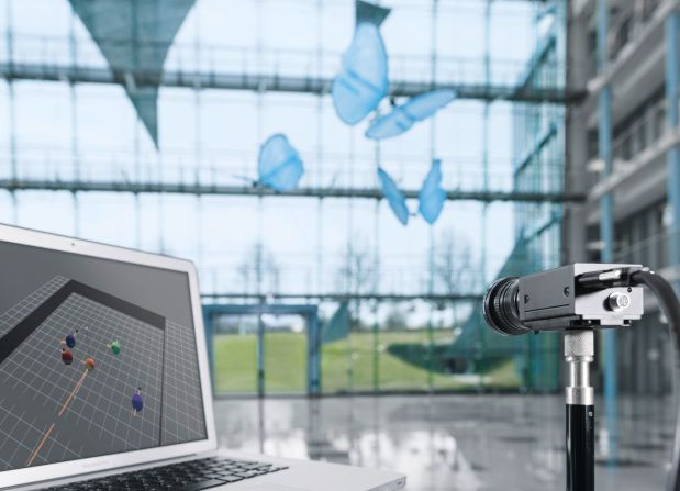"Although we don't expect our butterflies to be flying through factories any time soon, their integrated network systems may well be used as solutions for industrial logistics applications or could lead to a guidance and monitoring system in future factories," a Festo spokesman said. 
