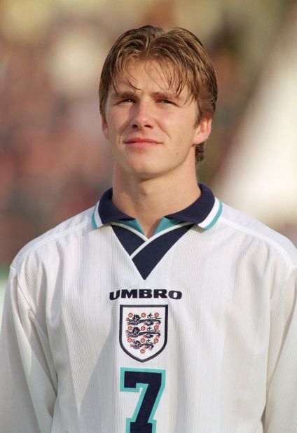 Beckham won his first international cap in 1996 at the age of 21, in a World Cup qualifying match against Moldova.