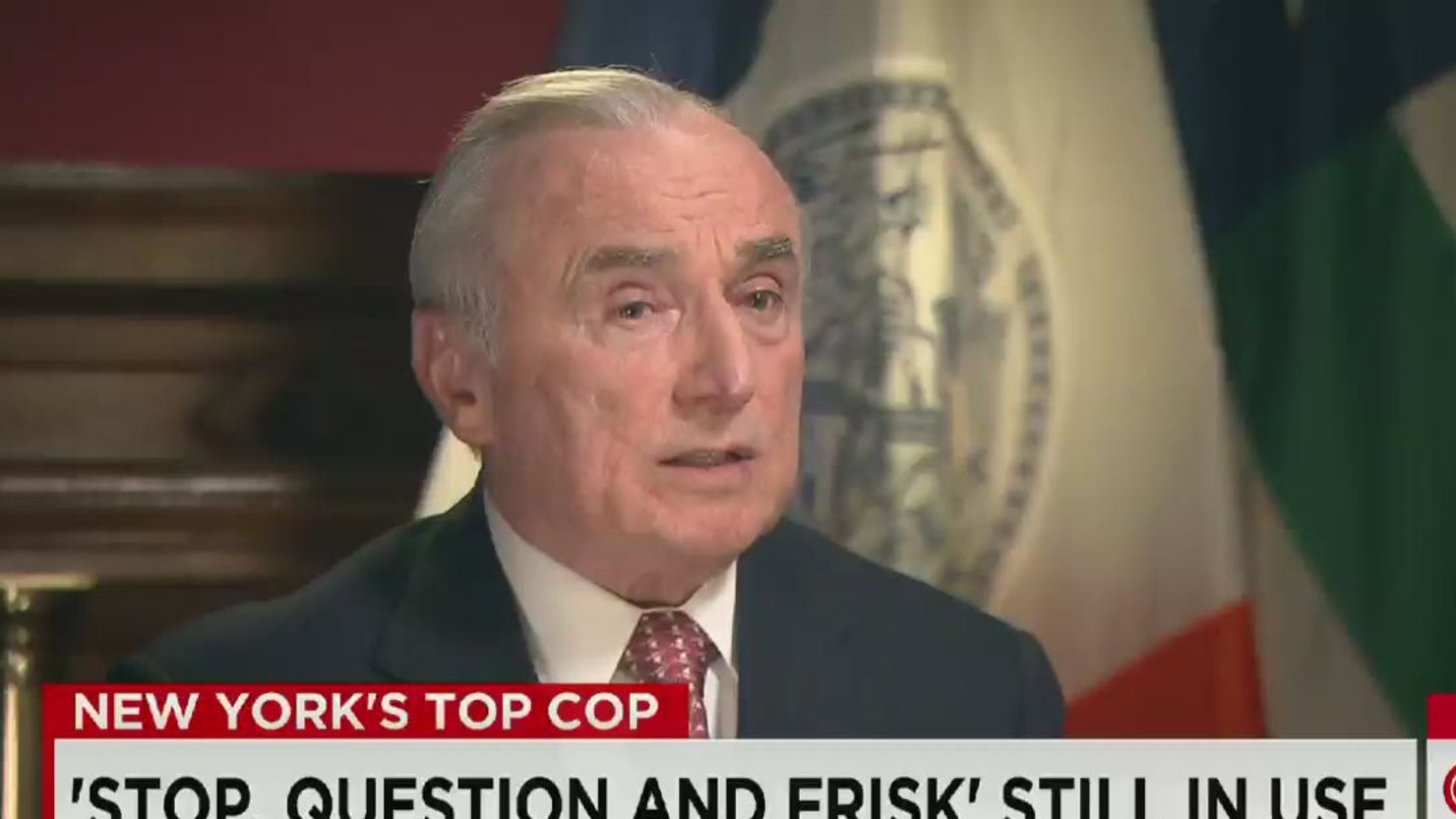 New York City Police Commissioner William Bratton says 86% of his officers had no complaints against them.