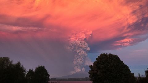 American Helen Rodgers witnessed the volcano erupt from the Hotel Patagonico in Puerto Varas, a popular tourist spot.