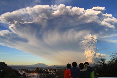 Chile's Calbuco Volcano erupted Wednesday, April 22, sending a huge ash cloud over a sparsely populated, mountainous area in southern Chile. Military and police forces helped evacuate more than 4,400 residents then, the Interior Ministry said.