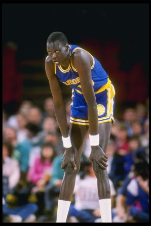 Sudanese Manute Bol played in the NBA from 1985 to 1995. At 7ft 7in, Bol was one of the NBA's tallest ever players. during his NBA career he played for the likes of Miami Heat and the Golden State Warriors. Bol died in 2010 from acute kidney failure.