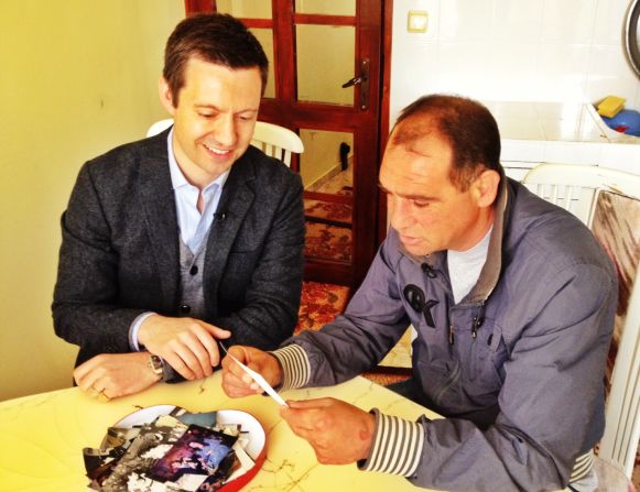 Pictured here showing CNN's Alex Thomas his old photo collection, the former boxer won three world amateur championships -- in 1991 at bantamweight, and in 1993 and 1995 at featherweight.