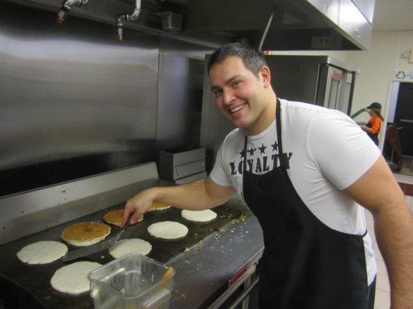 Now going on eight years clean, Anthony Sideri volunteers at the local soup kitchen and speaks to high school students to encourage them not to fall down the path he took.