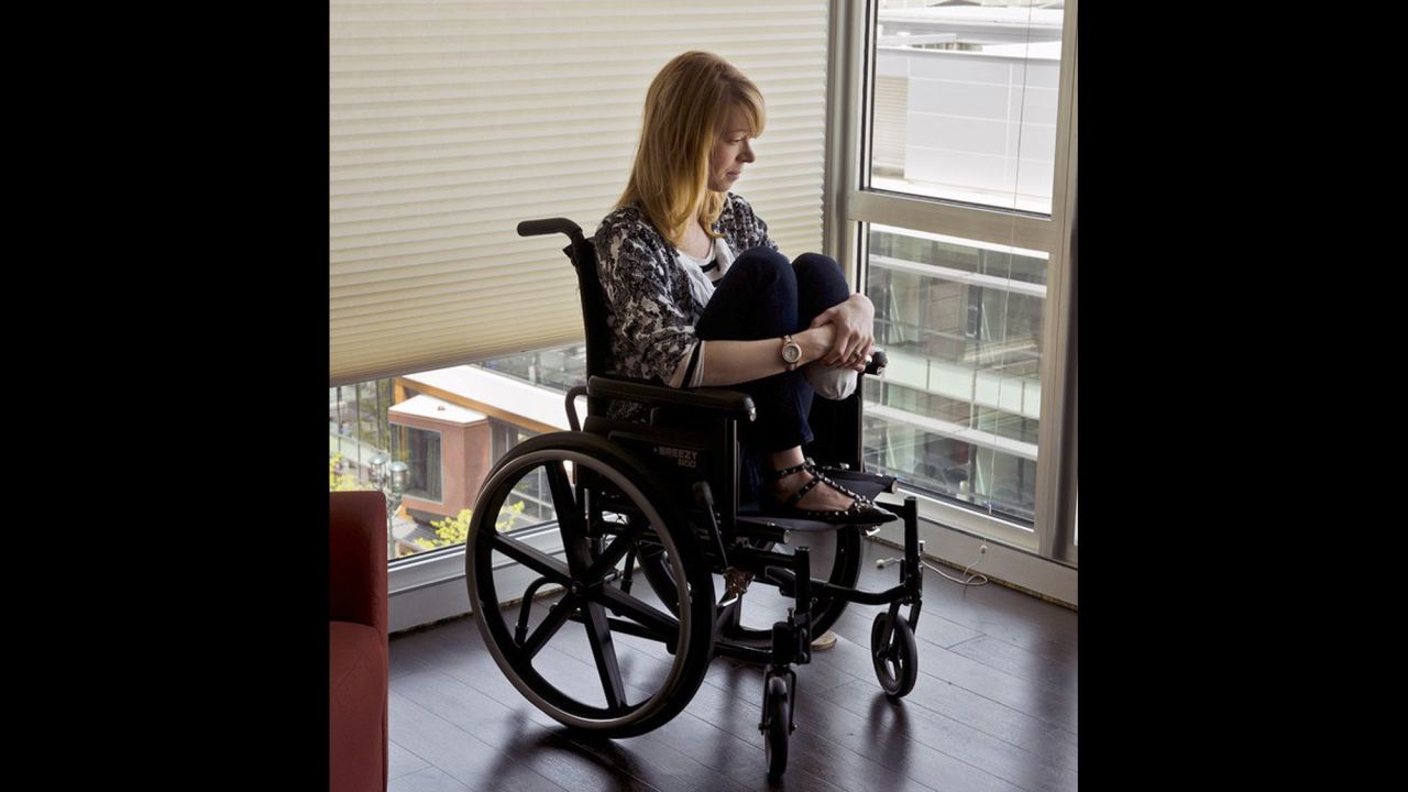 <strong>Adrianne Haslet-Davis</strong> is a ballroom dancer. She remembers walking through the crowd on Boylston Street, holding hands with her husband, Adam, and feeling happy and in love. Then the bombs went off. Her husband, who is in the military, told her they'd been in a terrorist attack. But the second bomb went off before they could leave. She knew immediately something was wrong with her foot, and could see blood everywhere. She couldn't hear her own screams and thought she was dead. They were dragged into the Forum restaurant, and a first responder recalled hearing her husband apologize to her over and over for bringing her to the event. She testified that he recently checked himself into a Veterans Affairs mental health program. 