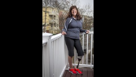 <strong>Karen Rand McWatters </strong>lost a leg -- and one of her best friends. She and Krystle Campbell spent the day laughing and posting selfies on Facebook before heading to the finish line. She was knocked to the ground by the first blast, and heard the second before she could understand what was happening. Her foot was turned in the wrong direction, but she dragged herself toward Campbell. She couldn't see how badly hurt her friend was. "I got close to her head, and we put our faces together. She very slowly said her legs hurt, and we held hands and very shortly after her hand went limp and we never spoke again."