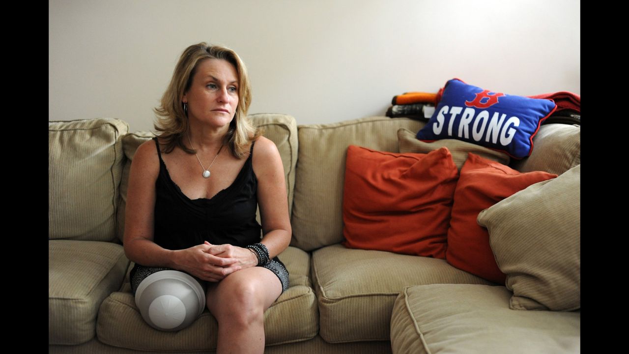 <strong>Roseann Sdoia </strong>had run a 5K the day before the marathon. She heard the first bomb and decided to run for it. Then she saw two explosions of white light at her feet. She knew she'd lost a leg before she hit the ground. She saw a severed foot with a sock and remembers asking herself if she wore socks that day. "It was somebody else's foot." She thought she'd rather die than live as an amputee but then considered all the people she'd be leaving behind. So she willed herself to stay conscious and fight.