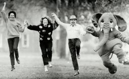 Sharon Hampson; Lois Lilienstein and Bram Morrison in the heyday of "The Elephant Show."