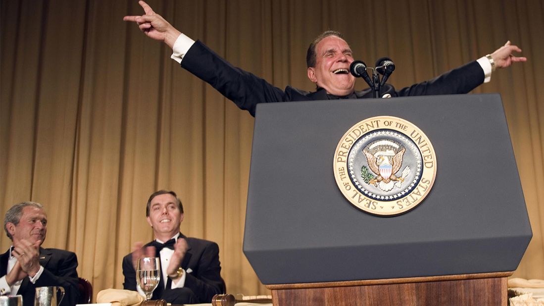 While Bush played it cool during Colbert's roast, the White House was reportedly so angry that staffers ensured that a safer and friendlier comic, impressionist Rich Little, was invited to perform at 2007's dinner. Little had not performed at such a gathering since the Reagan years and some found his jokes and Nixon impressions stale and unmemorable. However, Little's selection was memorable in itself because it was viewed as a direct reaction to the ruthless roast of Bush in 2006.