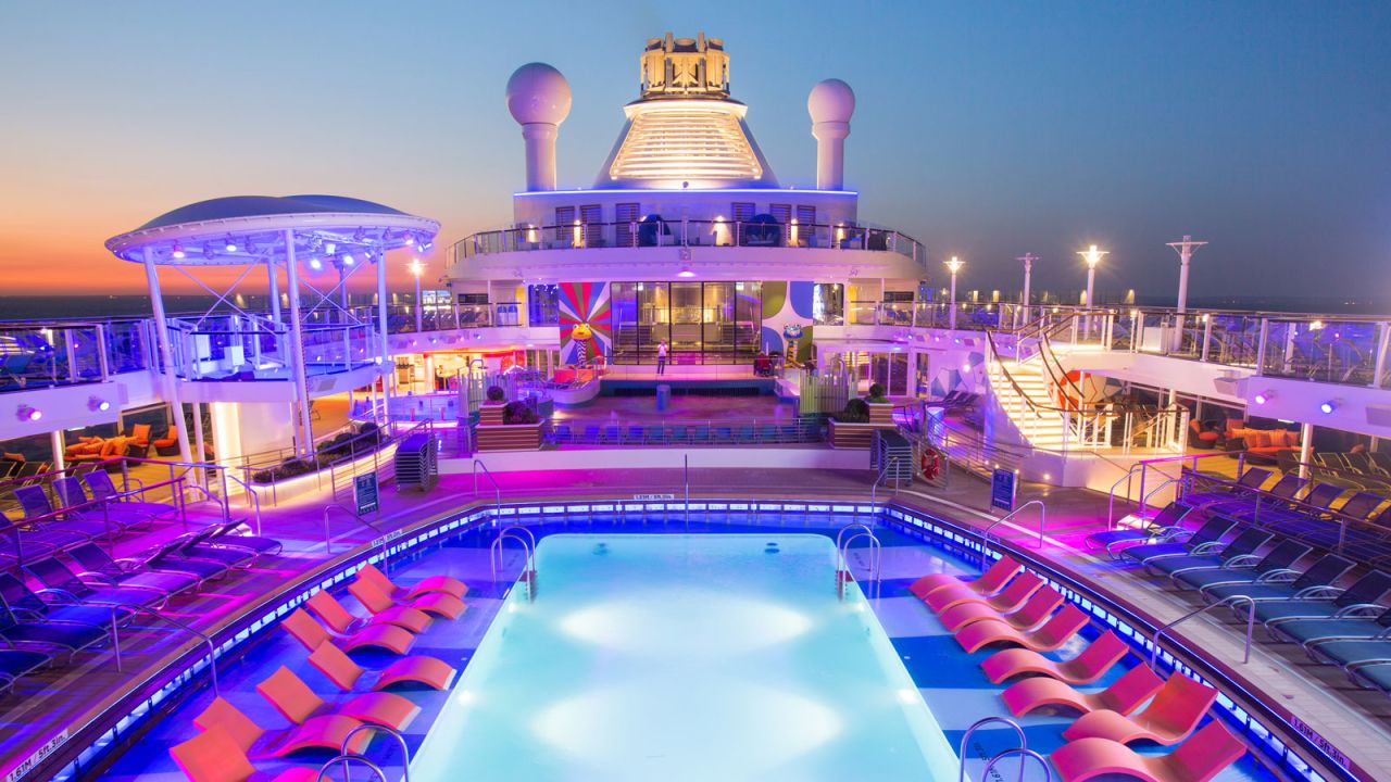 Passengers may need to keep their shades on even after sunset aboard the technologically and visually dazzling new Anthem of the Seas cruise ship. The Royal Caribbean International ship left the English port of Southampton on its maiden voyage last week.