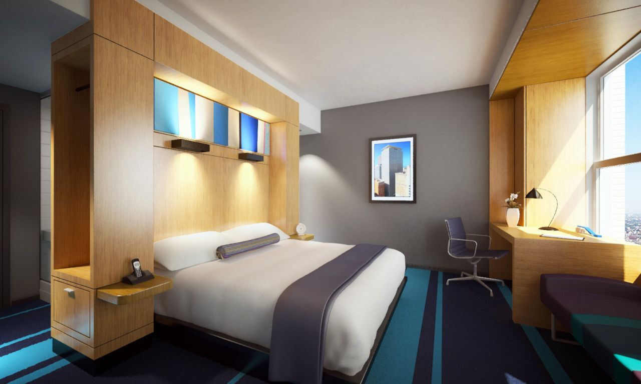 The city welcomes over 2,000 new hotel rooms opening in this year alone. This new 188-room hotel boasts of a rooftop pool and a lounge complete with pool table.