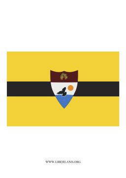 The flag of Liberland, the nascent 'micro nation' established by libertarian Czech politician Vit Jedlicka on April 13, 2015.