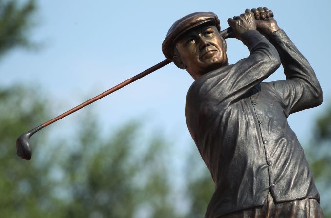 Hogan's famed swing, which was supremely consistent, has been attributed to a secret he developed, though there is still conjecture as to what it was. Many believe it was just his countless hours of practice that helped him achieve such dependability. He famously said: "The secret is in the dirt" -- meaning the practice range.