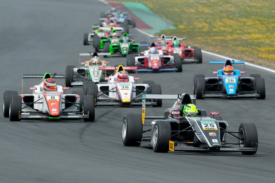 The 16-year-old finished ninth as he made his car-racing debut at Motorsport Arena Oschersleben on April 25.