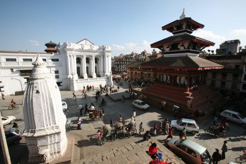 Basantapur Durbar Square in Kathmandu as seen in November 2008.