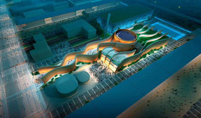 Designed by Foster + Partners, <a target="_blank" target="_blank">UAE's</a> pavilion features 12-meter tall rippled walls that mimic the country's open sand dunes and historic settlements. The challenges that arise in feeding the planet in the context of climate change will take center stage inside the exhibition areas.