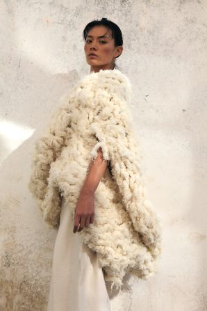 <a href="index.php?page=&url=http%3A%2F%2Fwww.banxiaoxue.net%2F" target="_blank" target="_blank">Ban Xiao Xue</a> was a finalist for the International Woolmark Prize for China in 2012, the same year he founded his brand. His primary motive is to replicate natural forms. "All living things have their particular color, texture and structure, and what I do is just make records," he told Williams. 