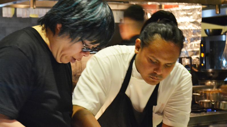 Black Sheep's chef Jordy Navarre was joined by his former boss, the self-styled "demon chef" Alvin Leung from three Michelin-starred Bo Innovation in Hong Kong, to serve a special dinner during Madrid Fusion Manila. 