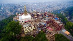A drone captured images that show an aerial view of Nepal's capital city Kathmandu after the 7.9 magnitude earthquake that struck on April 25.