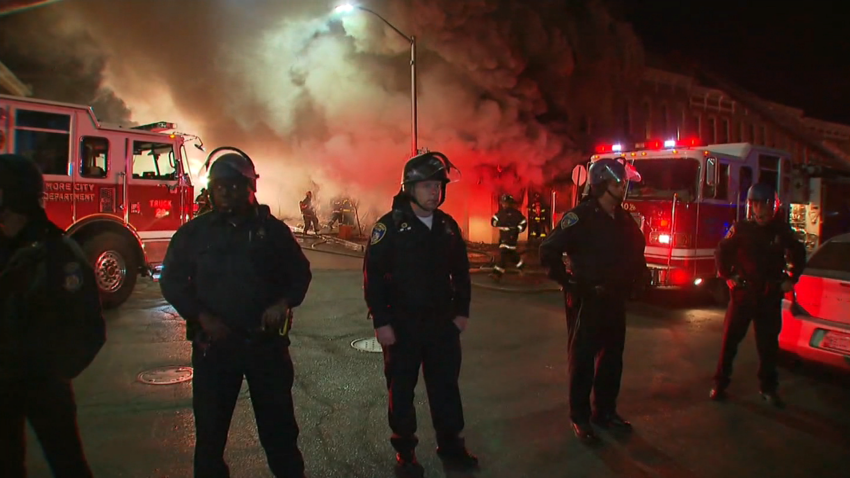 baltimore firefighters overnight fires