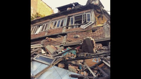 A magnitude 7.8 earthquake centered less than 50 miles from Kathmandu rocked Nepal with devastating force April 25, 2015. The earthquake and its aftershocks have turned one of the world's most scenic regions into a panorama of devastation. Photo by CNN's Bharati Naik, April 27.
