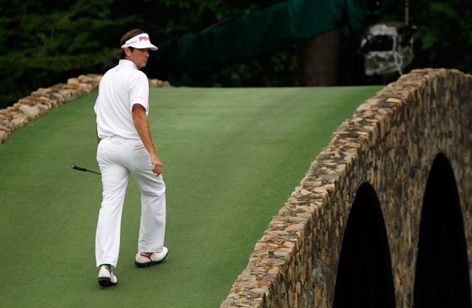 The Hogan Bridge at Augusta -- home of the Masters -- takes players across Rae's Creek and onto the 12th green. It was named in honor of Hogan and his then-record score when winning the 1953 tournament, his second. A plaque on it reads: "This score will always stand as one of the very finest accomplishments in competitive golf."