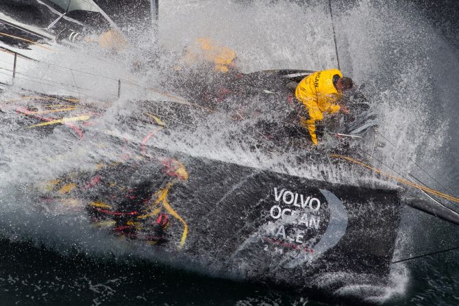 Ian Roman's photo was taken during leg nine of 2012's Volvo Ocean Race.