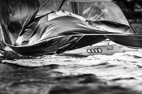 Taken at the Keel Week Race in Germany, Ainhoa Sanchez Vidales said of his photo: "Feel the wind on the sail, the sea ... and the control of the sailor to dominate all the elements ... That is the beauty about sailing through my eyes."