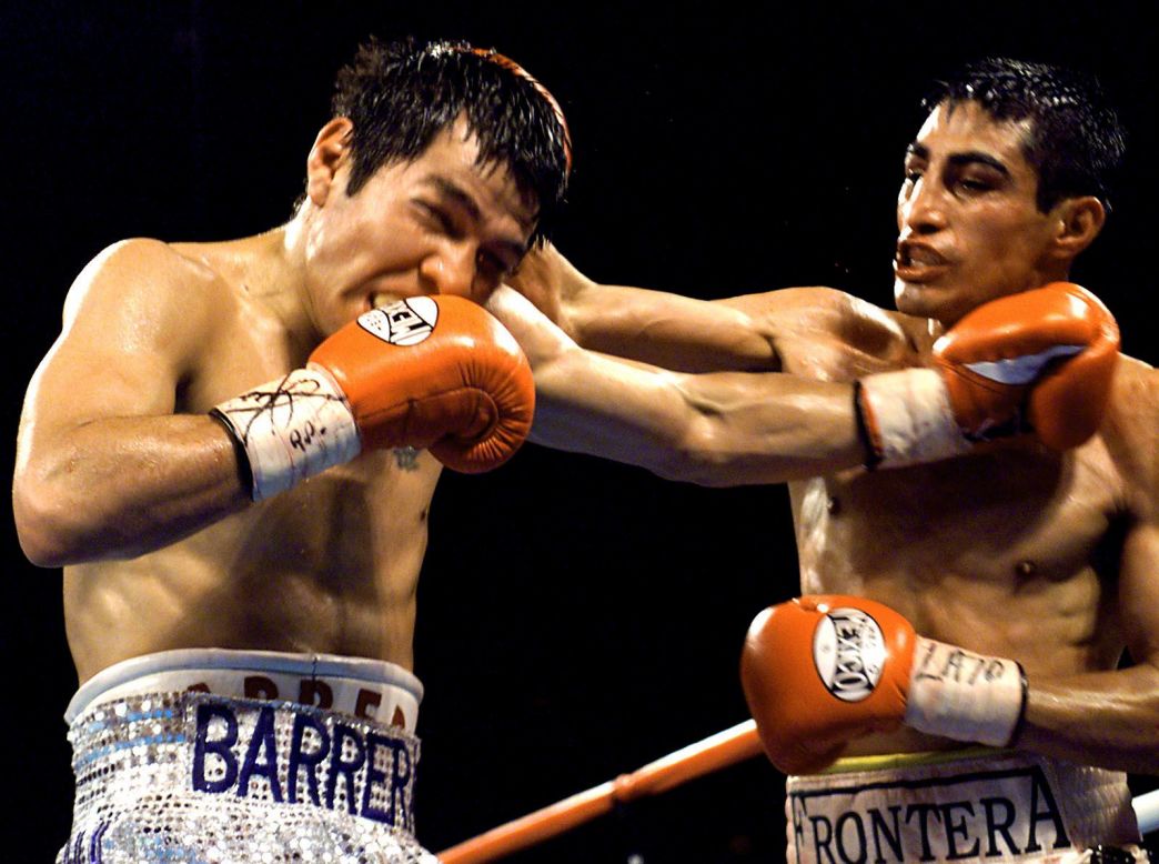Both light of foot, these two Mexican fighters went head-to-head on February, 19, 2000 at the Mandalay Bay Hotel in Las Vegas. Morales started the bout strong landing a series of unrelenting punches on his countryman. <br /><br />But things took a turn in the fifth when Barrera managed to summon some strength from within to offer up an incredible combination of punches leaving Morales shaken and wobbling against the ropes. <br /><br />Later in the 12th, Barrera served up a beating and the first knockdown of Morales' career, who was forced to retreat to the ropes in an attempt to stay upright. The outcome was eventually determined by a 12th-round split decision in favor of Morales with the crowd criticizing the result.