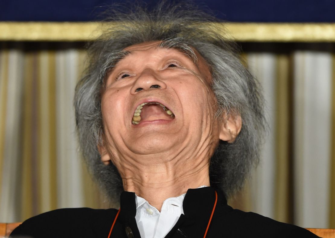 Is Seiji Ozawa flashing that outgoing Kansai humor? Who knows? The famed conductor studied in Tokyo but was actually born in China.