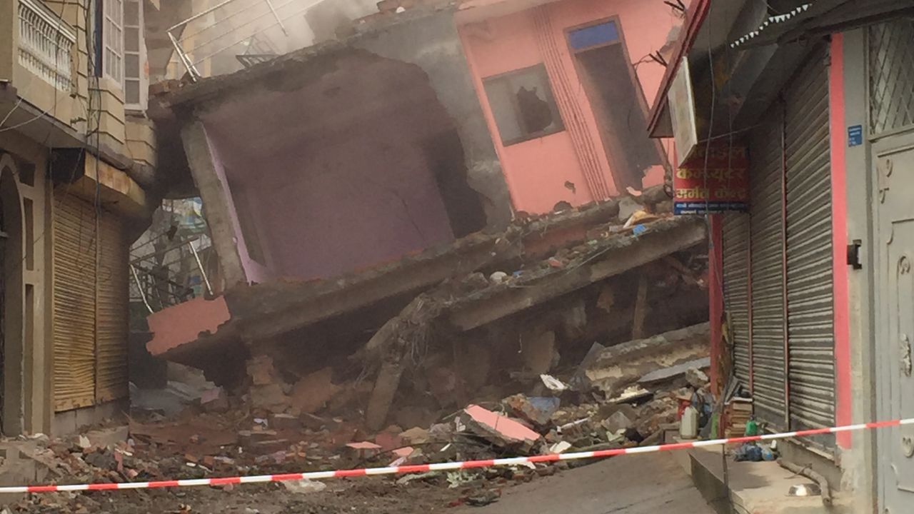The collapsed building in Kathmandu from which Tanka Maya Sitoula was rescued