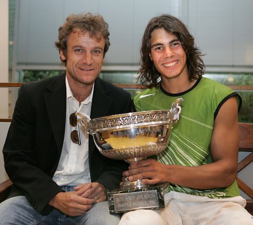 "Rafael Nadal is obviously the greatest clay court player of all time," says Wilander of the Spanish nine-time French Open champion, seen together in 2005. "Rafa's record at the French is amazing."