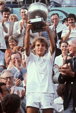 Wilander was just 17-years-old when he won the clay court crown at Roland Garros stadium in Paris, beating Argentine great Guillermo Vilas. "When you're younger, you just do your thing," says Wilander of his shock win.