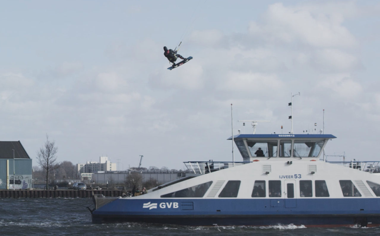Despite shots appearing to show him flying over ferries, Langeree insisted that the stunt had been a safe one.
