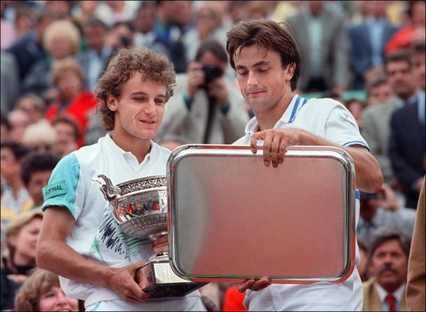 "It was a slight over-achievement," Wilander says of his stunning 1988 season. He won three grand slam titles, including beating Henri LeConte to the French Open title in straight sets. 