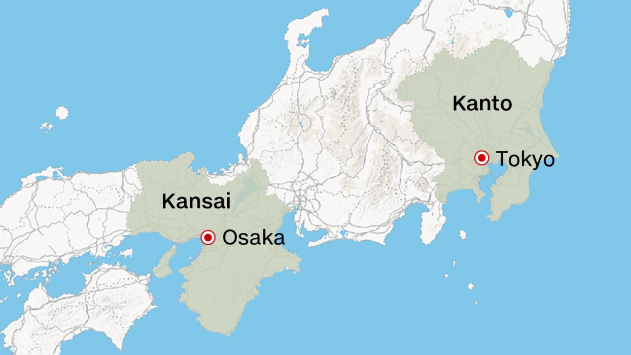 Discover Japan Kansai Kanto map