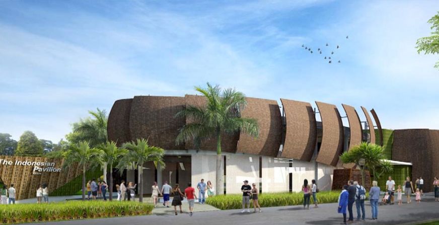 Designed like an amphitheater, the <a  target="_blank" target="_blank">Indonesian</a> pavilion holds the distinction of embracing virtual reality technologies: the "Oculus Show" will allow visitors to immerse themselves in the world's largest archipelago, as if they were actually there.