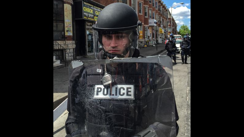 See photos <a href="index.php?page=&url=http%3A%2F%2Fwww.cnn.com%2F2015%2F04%2F29%2Fus%2Fgallery%2Fbaltimore-protests-cleanup%2Findex.html">people cleaning up after the riots</a> in Baltimore, including at this same corner.