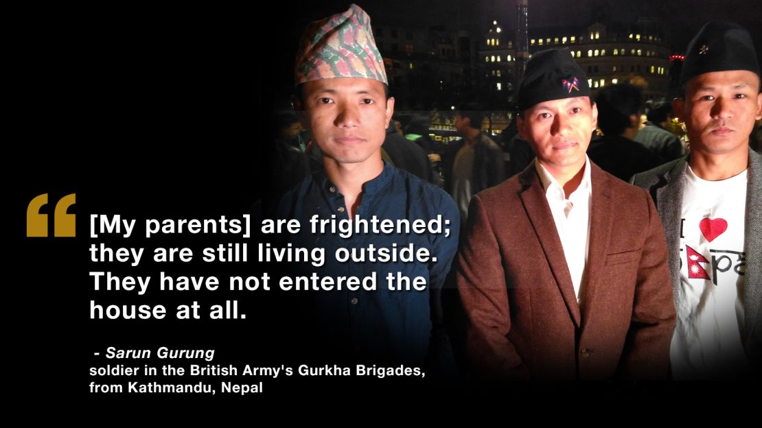 Nepal vigil Sarun Gurung