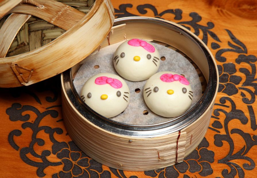 The world's first Hello Kitty dim sum restaurant, Hello Kitty Chinese Cuisine, opens in Hong Kong. 