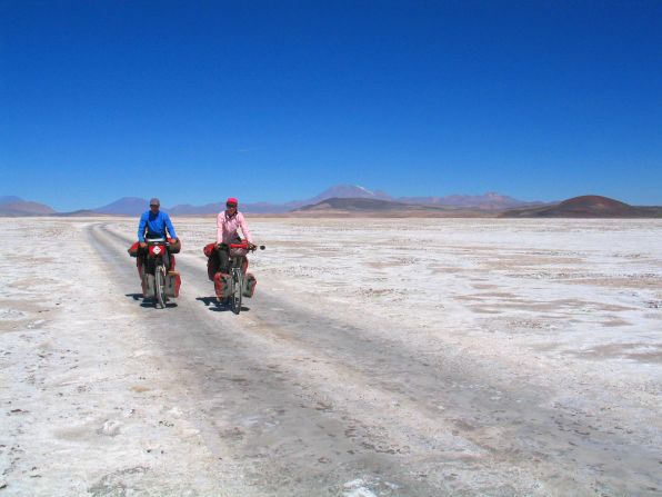 One of the highlights of round-the-world cycling is the scenery. Cyclist Peter Walker says his highlights included the eerily empty Tibetan plateau.