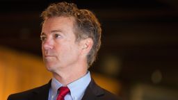 ATKINS, IA - APRIL 25: Senator Rand Paul (R-KY) speaks to guests at a campaign event at Bloomsbury Farm on April 25, 2015 in Atkins, Iowa. Paul is seeking the 2016 Republican presidential nomination.