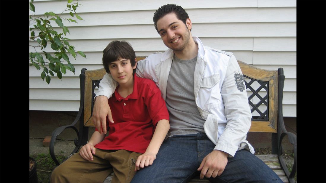 This undated photo of a young Tsarnaev with his brother, Tamerlan, was shown by the defense in the sentencing phase of the trial. Tamerlan died after being shot by police and run over by a car driven by his brother in the massive manhunt that followed the bombings.